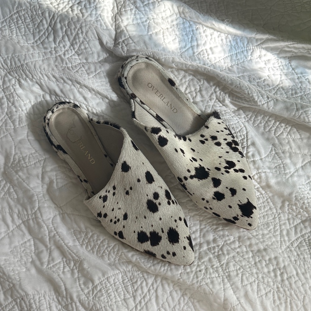 Overland Maxine Cowhide Leather Mules - 38